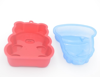 玩具熊 铃铛立体冰块 冰激凌 蛋糕硅胶烘焙模具 来图厂家定制加工
